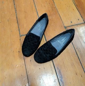 Aerosoles Black Quilted Loafers sz 6